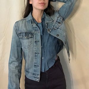 Levi’s jean cropped jacket